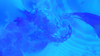 Abstract blue background with liquid surface.