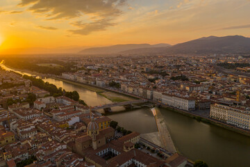Obraz premium Florence Italy aerial view