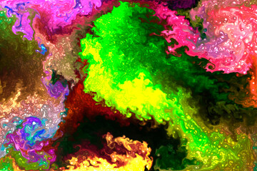 red and green background