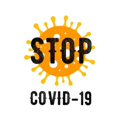 Corona Virus prevention, illustration of corona virus covid-19. Corona Virus in Wuhan, China, Global Spread, and Concept of Icon of Stopping Corona Virus.
