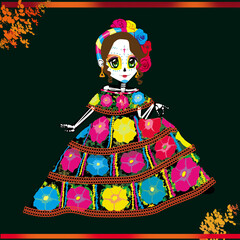 catrina calavera mexicana 