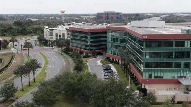 Orlando, Florida , USA - July 15, 2020 : AdventHealth Hospital near Winter Park and Downtown Orlando.