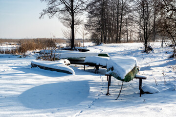 Zima w Narwiańskim Parku Narodowym, Podlasie, Polska © podlaski49