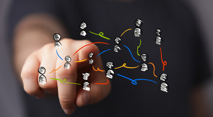 conference Digital Network and data concept