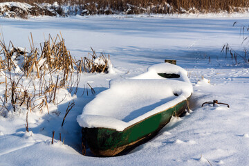 Zima w Narwiańskim Parku Narodowym, Podlasie, Polska © podlaski49