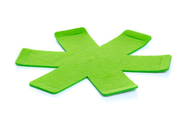 Obraz premium Hot pan stand on white background isolation