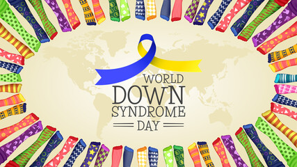 World Down Syndrome Day Surrounded By Socks