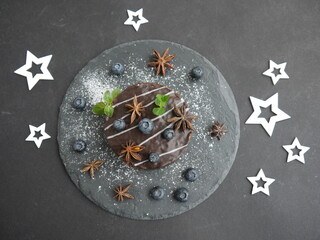 Der winterliche Schokoladenkuchen