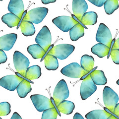 Watercolor Easter Seamless Pattern Hand Drawn High Quality