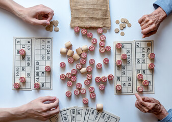 Lotto Family Board Game. Play at home on a cold winter day or in a new pandemic environment