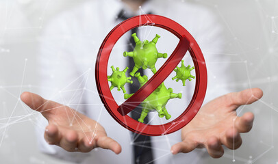 Corona Virus Healthcare Concept. Coronavirus protection Pandemic Sars Fever.