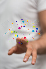 conference Digital Network and data concept