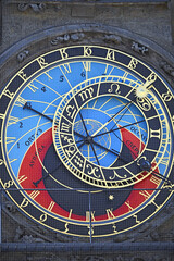 Astronomical clock in Old Town Square Prague Czech republic