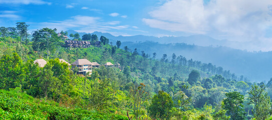 Panorama of Ella mountains, Sri Lanka