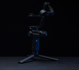 GIMBAL FOR DSLR BLACK BACKGROUND 