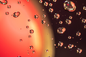 Beautiful abstraction multi colored water drop. Background pattern for design.