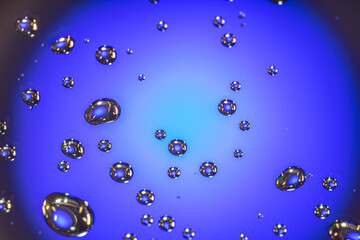 Beautiful abstraction colored water drop. Background pattern for design.