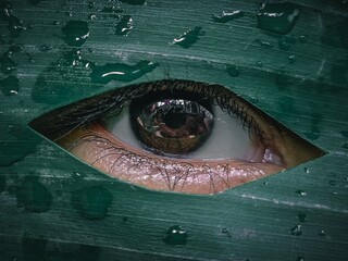 eye in the keyhole