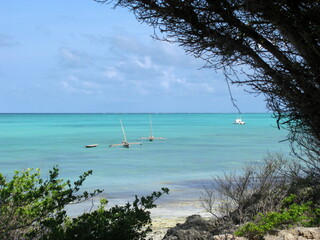 Boat Zanzibar island in Tanzania