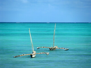 Boat Zanzibar island in Tanzania