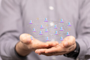 organization chart team concept networking business