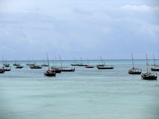 Boat Zanzibar island in Tanzania