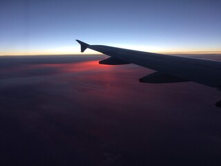 Obraz premium view from airplane window
