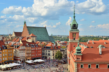 Naklejka na ściany i meble Warsaw, Poland - view of the city. 