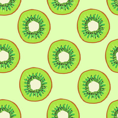 Fototapeta premium hand drawn seamless pattern. tropical fruit illustration.