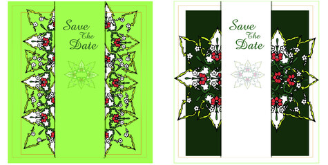 Ornament. Postcard with an ornament. Background. Postcard for the wedding. Holiday. Floral ornament.