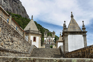 Fototapeta na wymiar Nossa Senhora da Peneda sanctuary in Portugal
