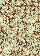 Abstract Geometric Pattern generative computational art illustration