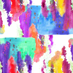 Pattern from  watercolor splash for design. Seamless pattern on a white background.