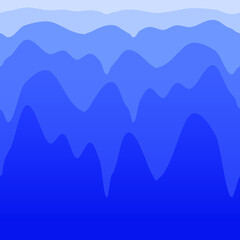 seamless mountain landscape vector illustration