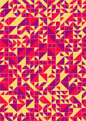 Abstract Geometric Pattern generative computational art illustration