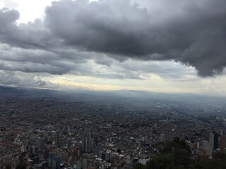 clouds over city