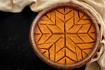Fototapeta na wymiar Traditional foods of Antakya, oruk in the tray.
