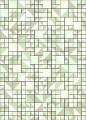 Fototapeta premium Abstract Geometric Pattern generative computational art illustration