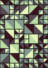 Abstract Geometric Pattern generative computational art illustration