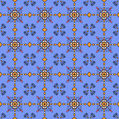Floral geometric pattern