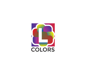 L Colors Company Business Logo Design Concept