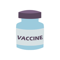 covid 19 virus vaccine jar vector design