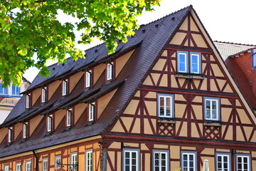 Fototapeta na wymiar Fachwerkhaus in Bad Mergentheim