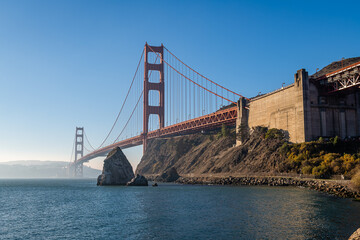 The Golden Gate Bridge from Cavallo Point and Fort Baker