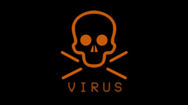 Virus danger sign
