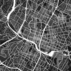 Austin, UnitedStates dark vector art map
