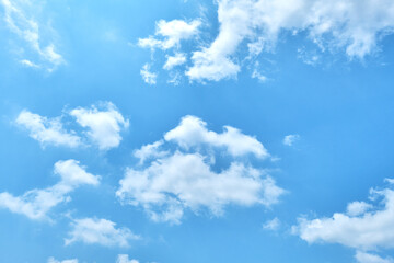 Clouds in sunny day blue sky cloudscape