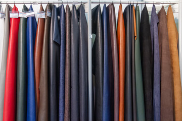 Large sheets of leather
