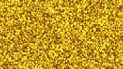 Abstract background of triangles - gold
