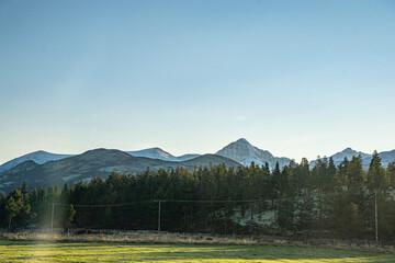 Mountains of rondane national park in Norway